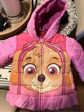 Nickelodeon Pink Skye Puffer Jacket with Hood